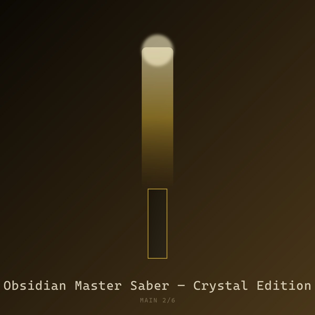 Obsidian Master Saber — Crystal Edition — view 2|dm:main