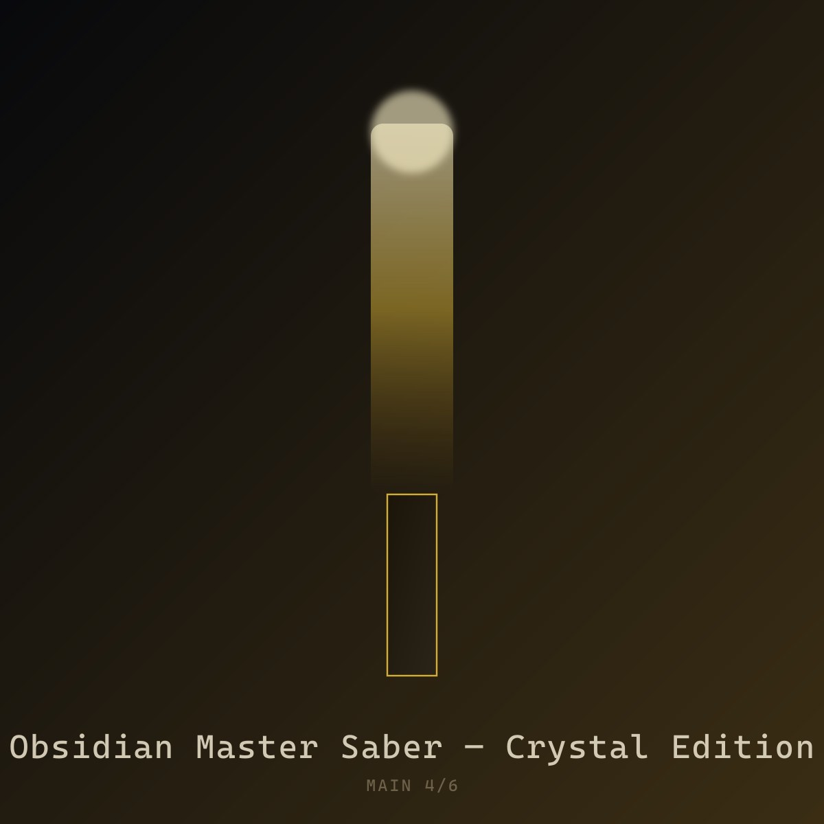 Obsidian Master Saber — Crystal Edition — view 4|dm:main