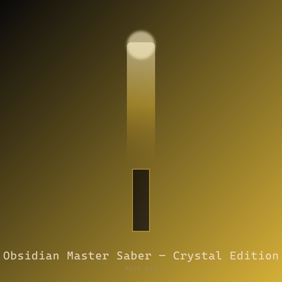 Obsidian Master Saber — Crystal Edition — view 5|dm:main