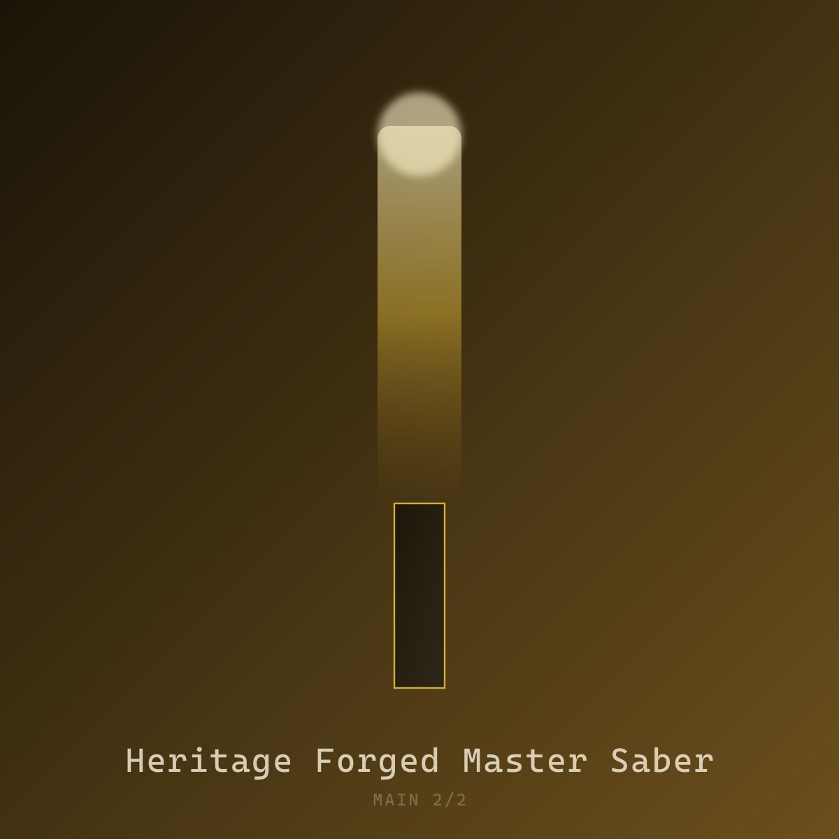 Heritage Forged Master Saber — view 2|dm:main