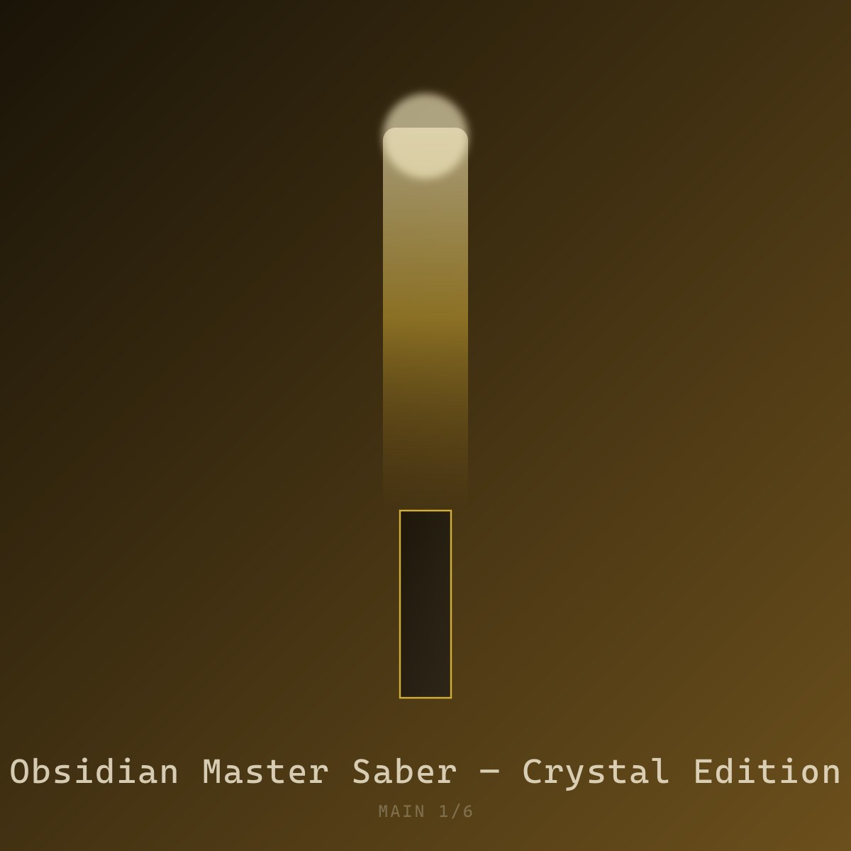 Obsidian Master Saber — Crystal Edition — view 1|dm:main
