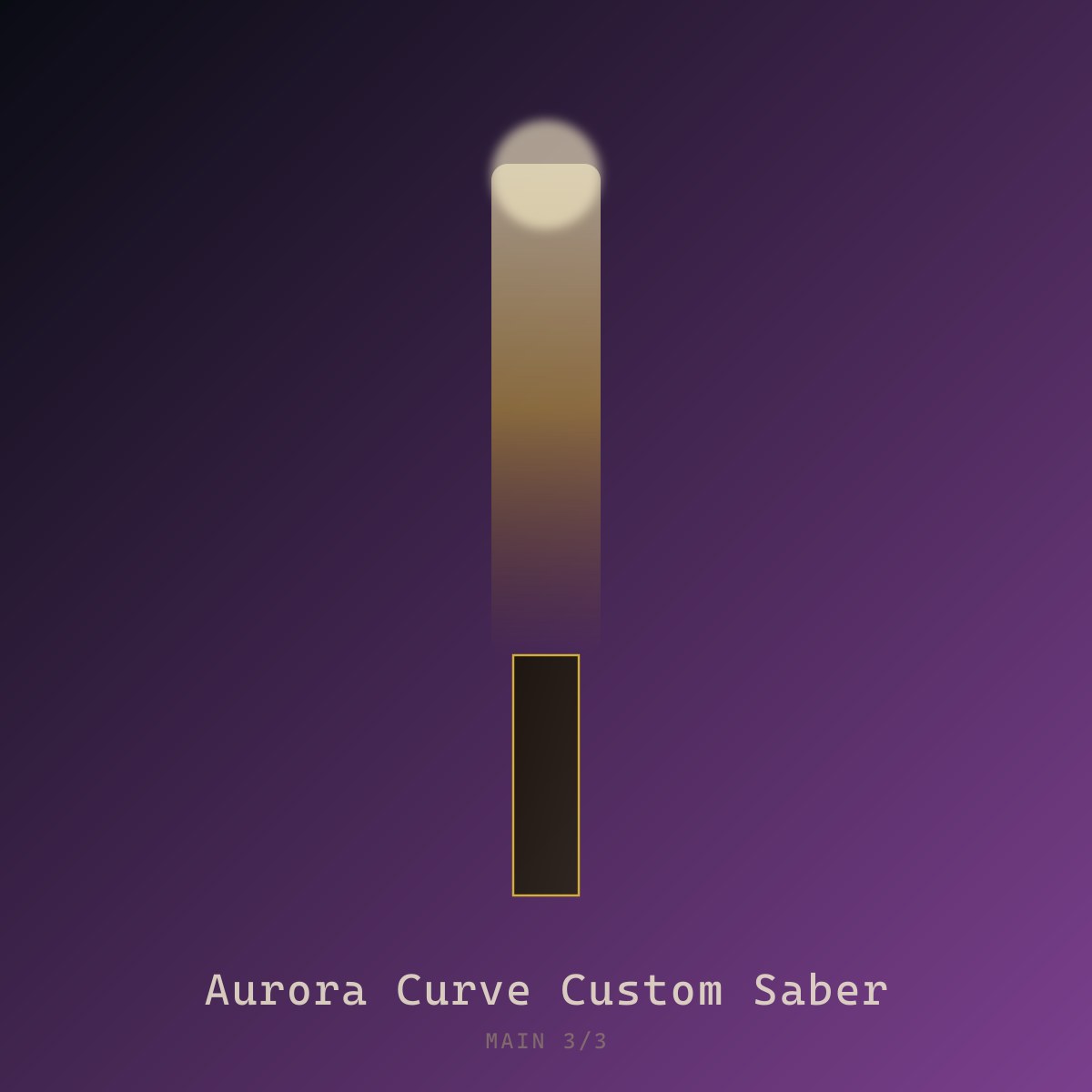 Aurora Curve Custom Saber — view 3|dm:main