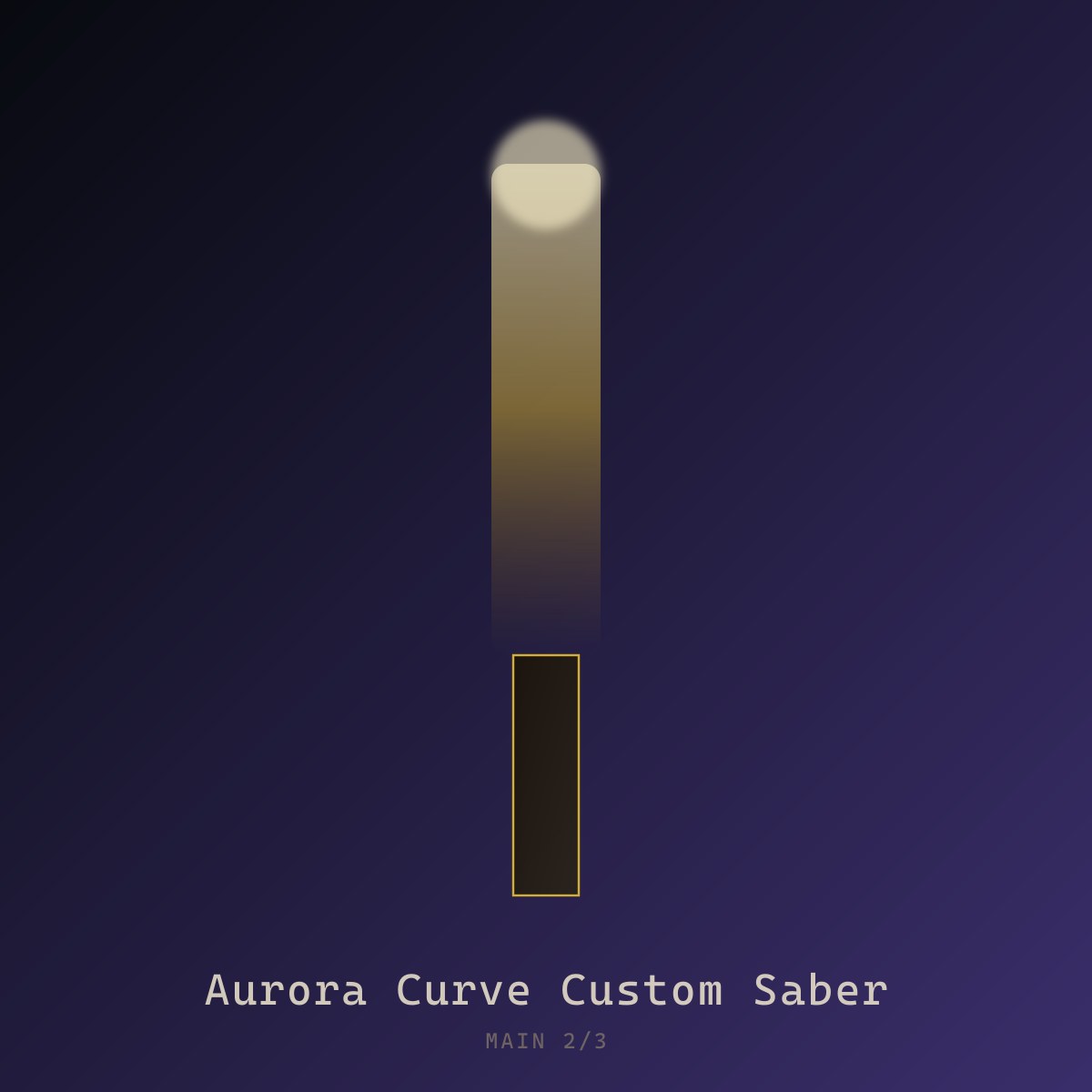 Aurora Curve Custom Saber — view 2|dm:main
