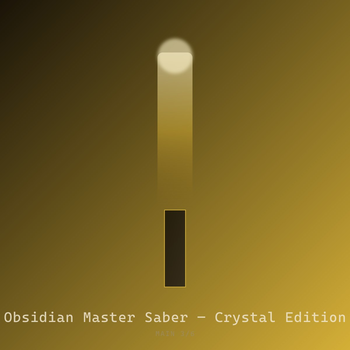 Obsidian Master Saber — Crystal Edition — view 3|dm:main